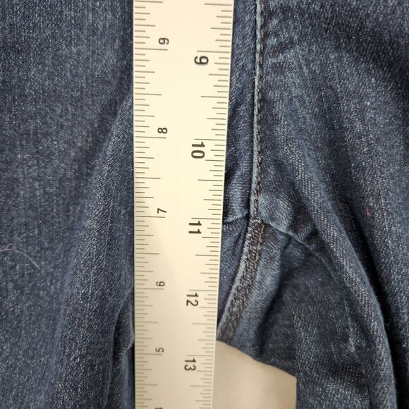 Dana Buchman Denim Jeans Women's 12 Capri Dark Wash Stretch High Rise Comfort - Picture 4 of 8